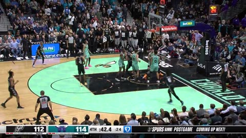 NBA - FOX TIES THE GAME UP. @spurs 114 @hornets 114 30.6 seconds left