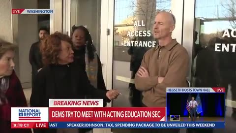 Maxine Waters (D) is harassing federal employees outside the Department of