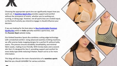 Features To Seek In A Seamless Sports Bra For Different Activities