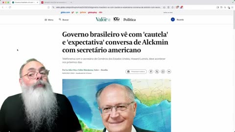 ALCKMIN já é a FIGURA de CONTATO do GOVERNO com TRUMP e está ABERTAMENTE CONSPIRANDO contra LULA