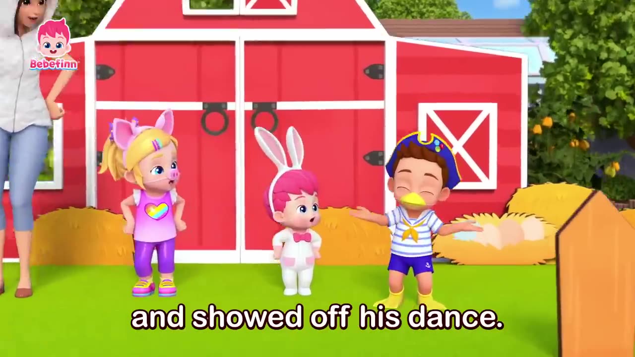 Five Little Animals Dancing on the FarmㅣEP143ㅣSong for KidsㅣBebefinn Nursery Rhymes