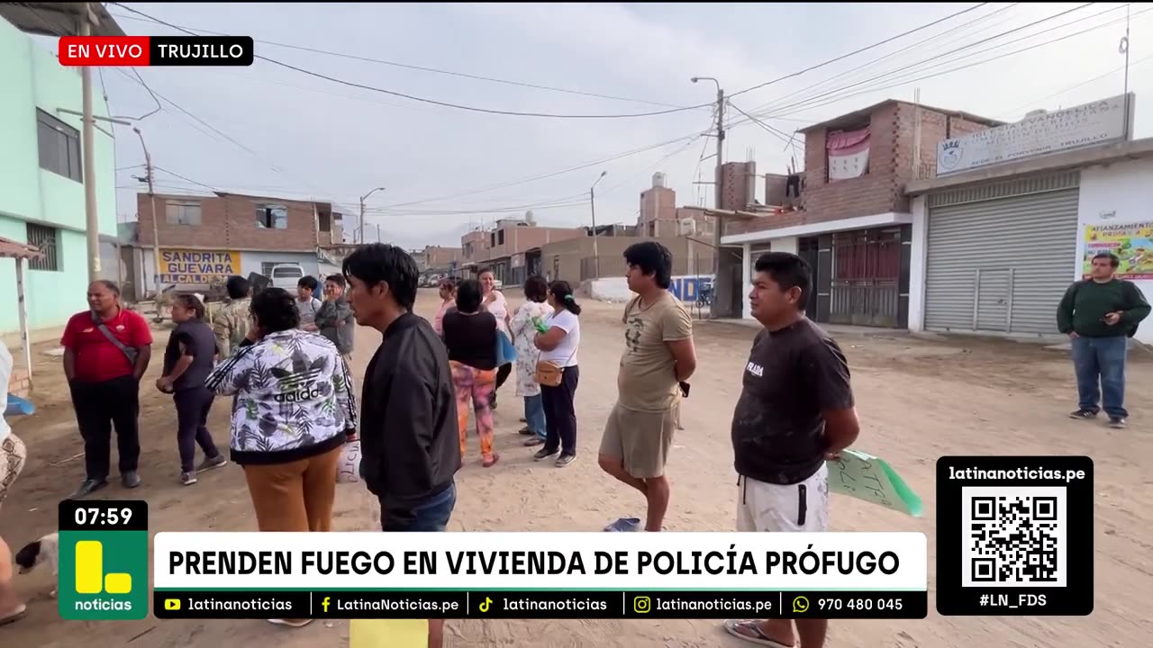 Vecinos queman casa del policía que mató a cuidador de carros: "Pedimos cadena perpetua"