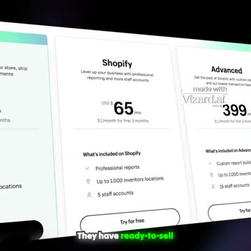 "Start your online store in just a few minutes