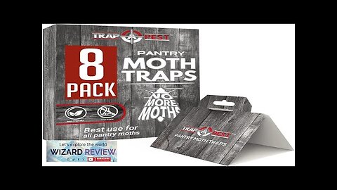 8 Pack Pantry Moth Traps- Safe and Effective for Food and Cupboard- Review