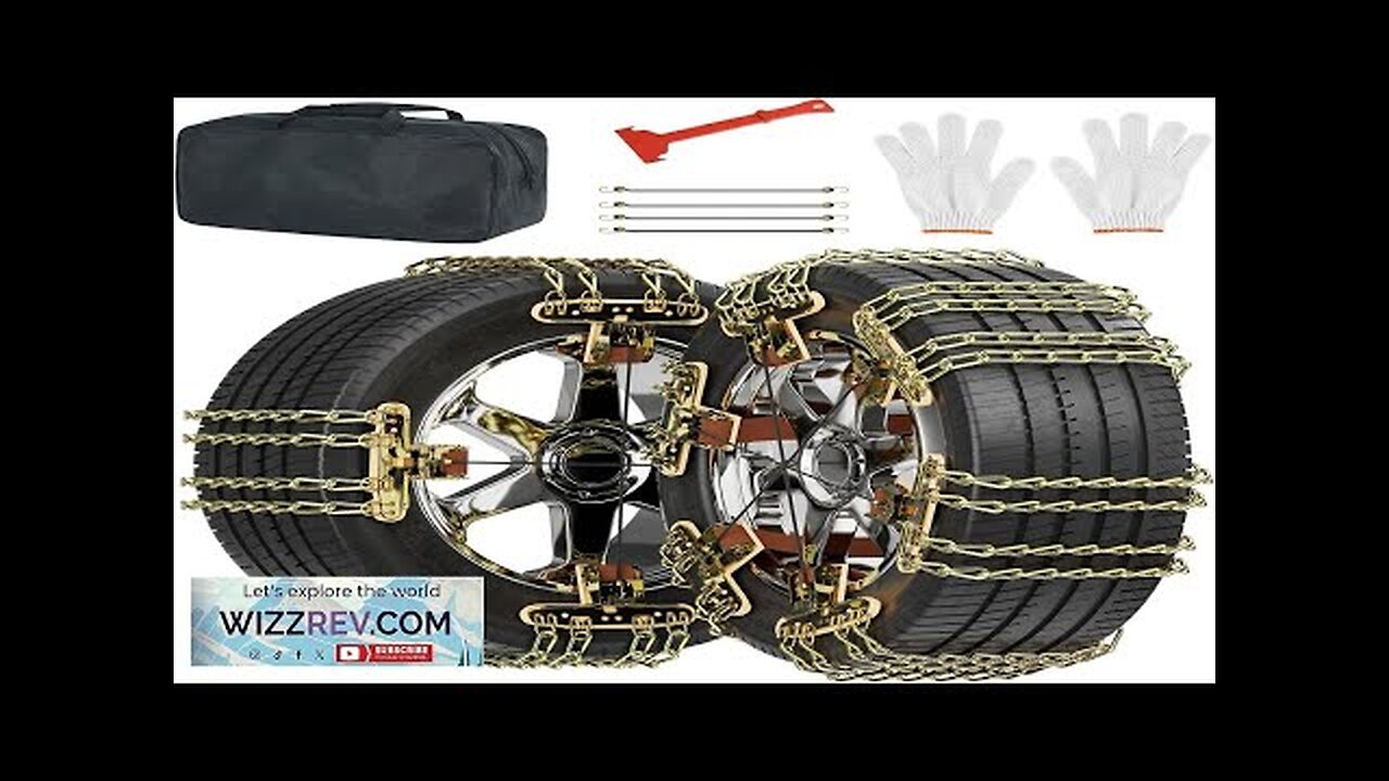 MOPHOTO Upgraded Snow Chains 10 Pack Tire Chains for Cars/SUVs/Pickup Trucks Security Review