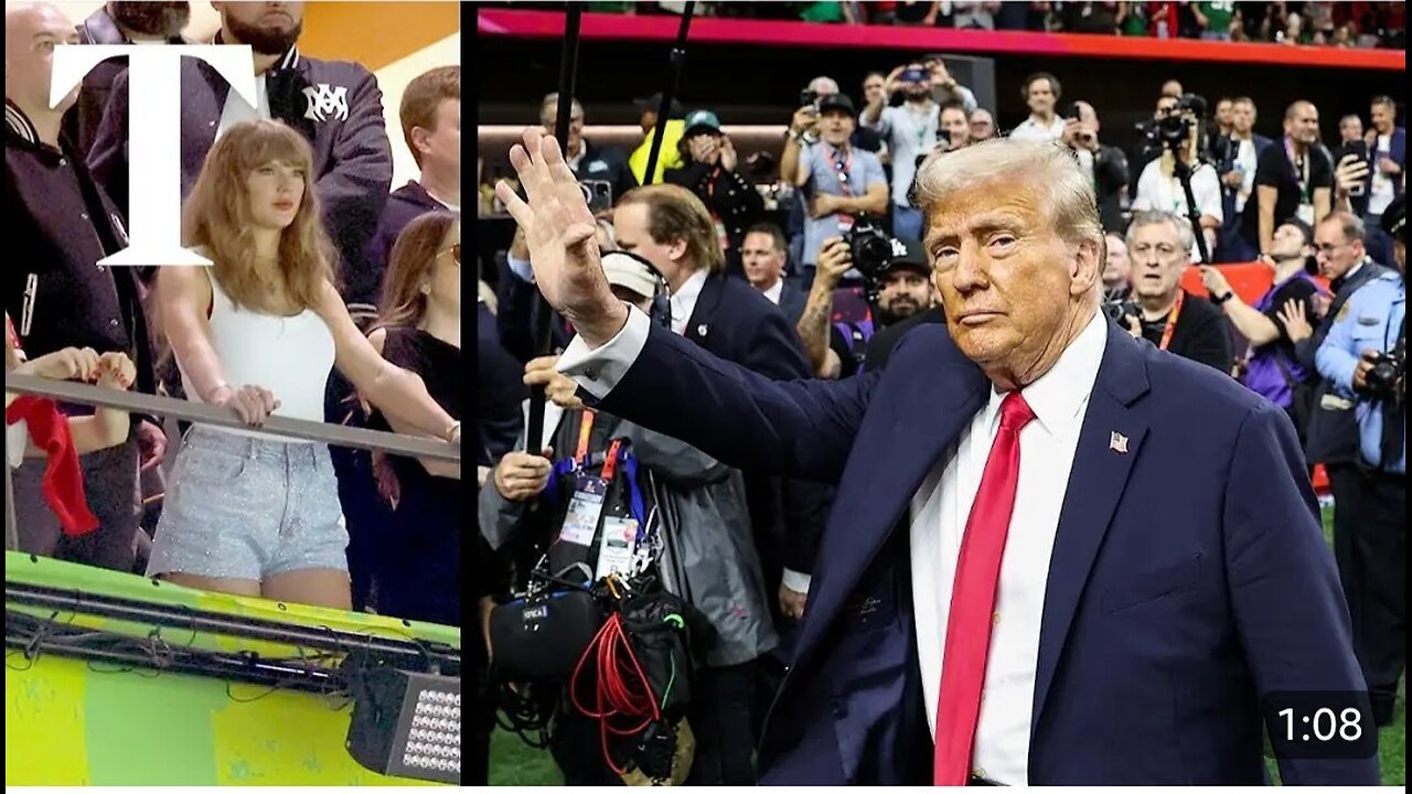 Trump mocks Taylor Swift after their Super Bowl appearances