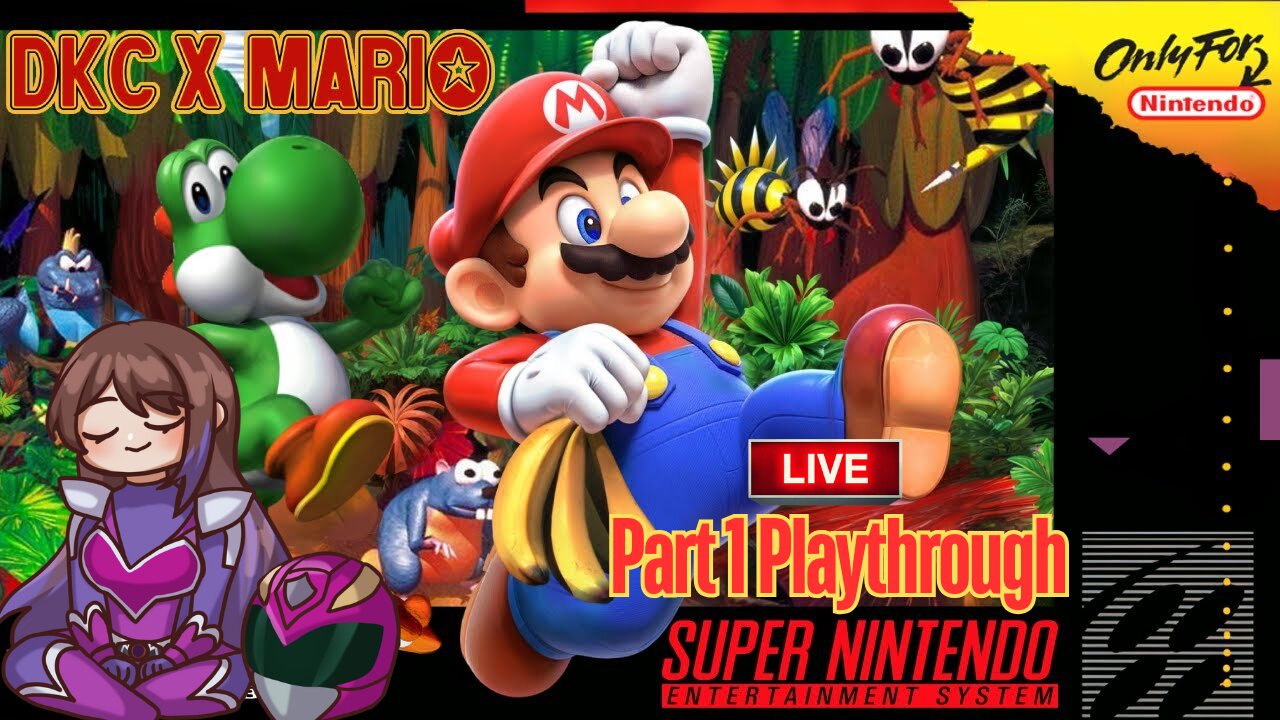 🔴-LIVE- {PNG/VTuber} Jedi Ranger: Mario Donkey Kong Country Part 1 Playthrough!