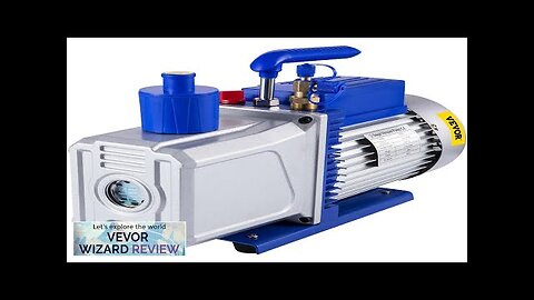 VEVOR Vacuum Pump 12CFM 1HP Vane Vacuum Pump Two Stage 3 x Review