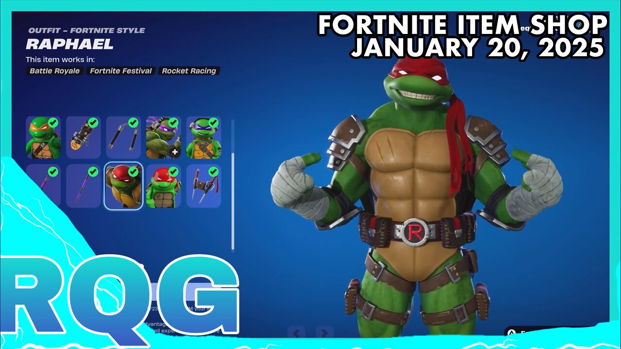 TMNT IS BACK, AGAIN🙃FORTNITE ITEM SHOP (January 20, 2025)