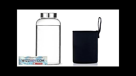 550ml Glass Drinking Bottle With Protection Sleeve Reusable Lightweight Glass Cup Review