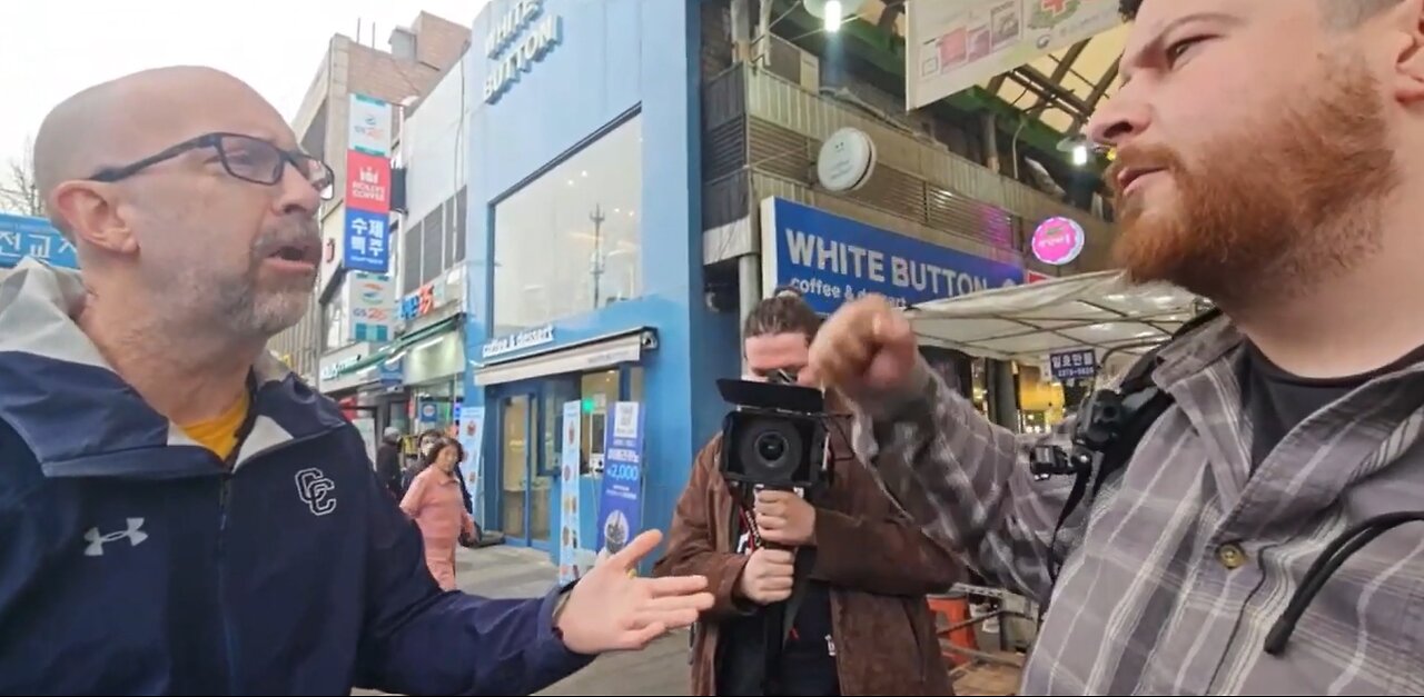 IP2 Stories - Johnny Somali & Salmon Andy Press a Libtard Who Hates Trump In Korea