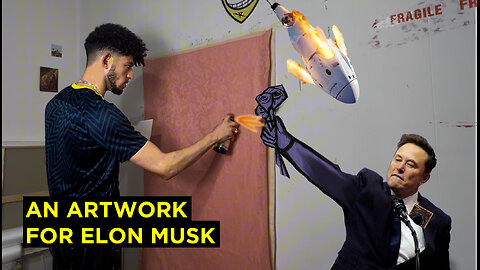 Making an artwork for Elon Musk and unveiling his secret plan