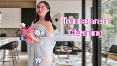 [4K Housewife] ❤️ Transparent Cleaning IHow to clean kitchen | Try on Haul AI Model