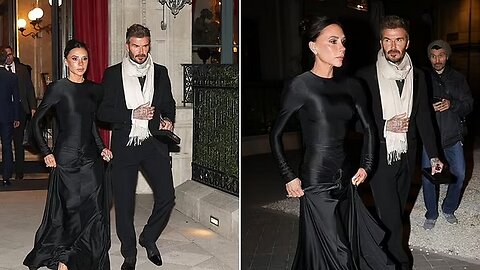 Victoria Beckham & David Beckham's Stylish Night