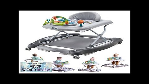 VEVOR 4-in-1 Baby Walker Foldable Baby Activity Center on Wheels 3 Adjustable Review