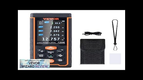 VEVOR Laser Measure 400 ft ±1/16'' Accuracy Laser Distance Measure with 100-Group Review