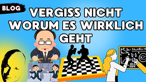 vergiß nicht worum es wirklich geht