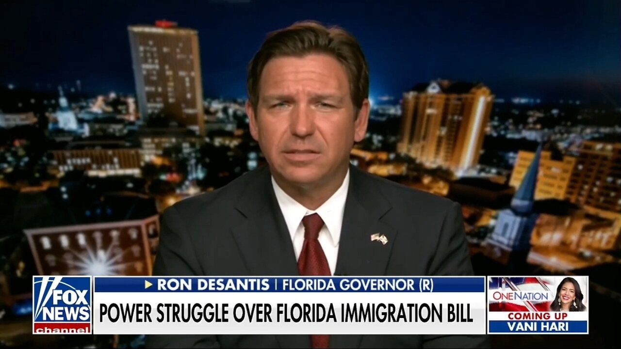 Gov DeSantis Unloads On Florida RINO's Immigration Bill