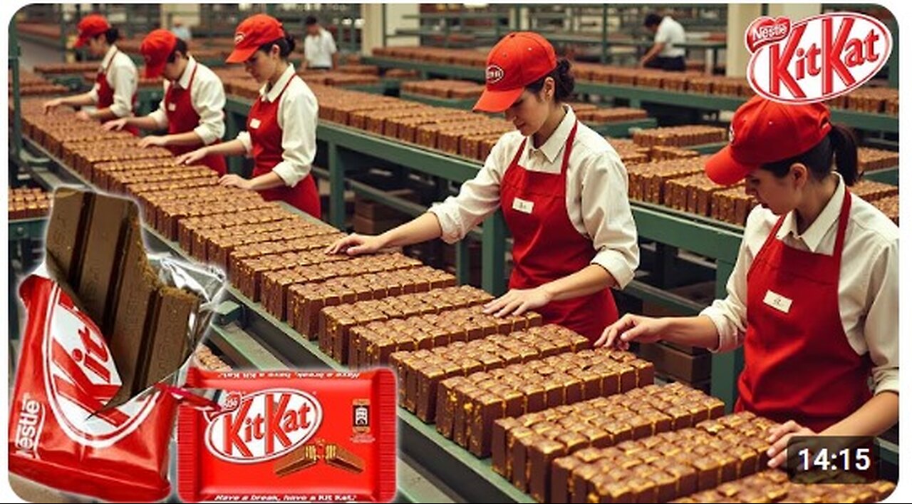 How KitKat Are Made In a Factory | See How They Make 8 Million Bars Every Day!