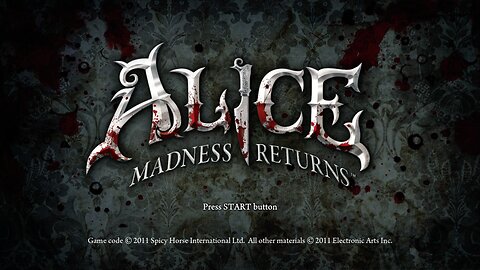 Alice Madness Returns | Title Screen