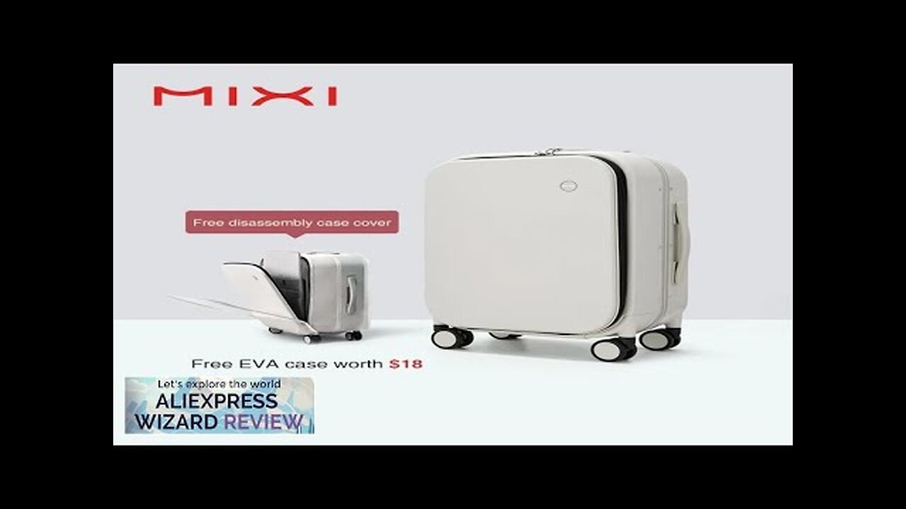 Mixi Patent Design Aluminum Frame Suitcase Carry On Rolling Luggage Beautiful Boarding Review