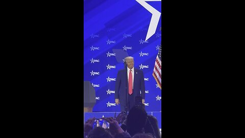 Donald Trump 2025 CPAC Entrance