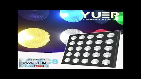 2pcs LED Matrix Blinder Light RGBW 4in1 25x30W DMX Stage Uplighting Extension Review