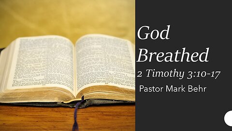 “God Breath" by Pastor Mark Behr