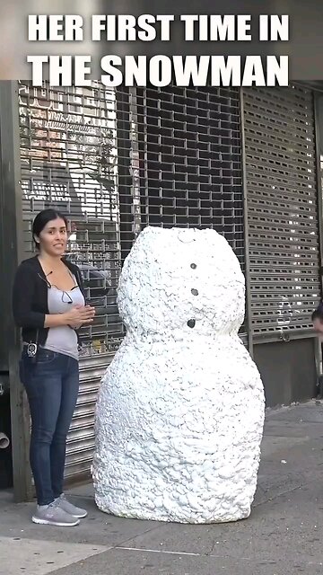 Plot twist. The snowman has a secret