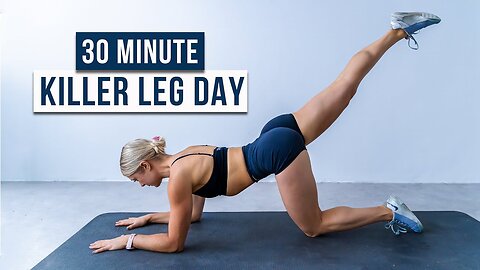 30 MIN KILLER Lower Body HIIT WORKOUT, No Repeat, No Equipment