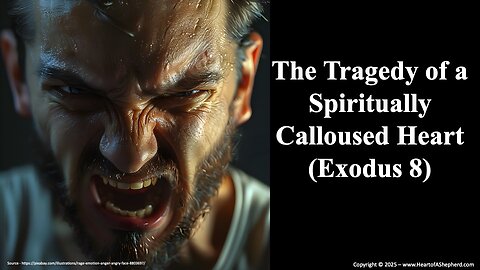 The Tragedy of a Spiritually Calloused Heart (Exodus 8) – from www.HeartofAShepherd.com.