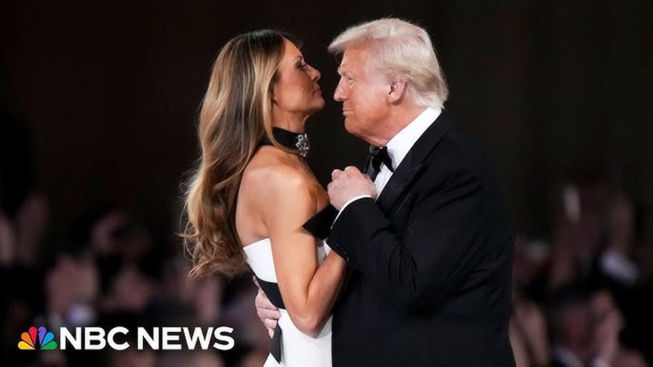 Trump, first lady share first dance at Commander in Chief Ball