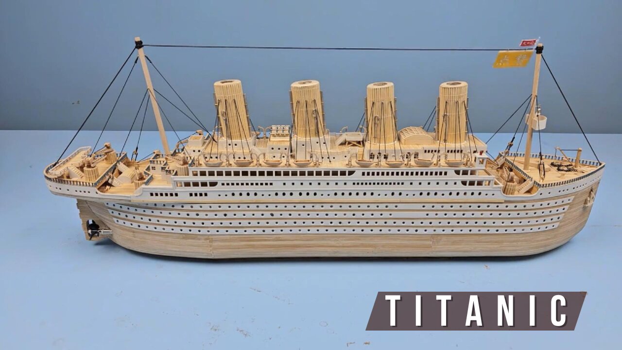 Crafting a Highly Detailed Scale Model of the Titanic