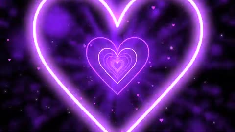 1204. Neon Lights Love💜Neon Heart Tunnel