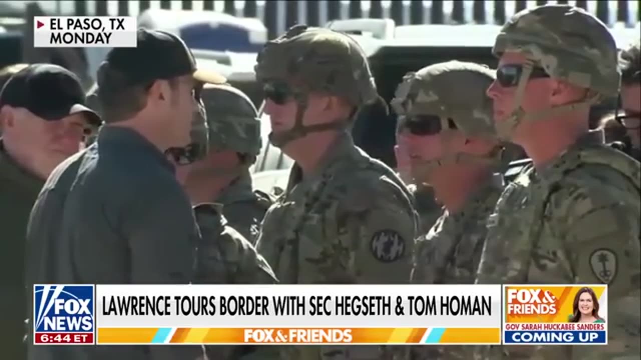 'FIRED UP'_ Lawrence Jones tours southern border with Hegseth, Homan