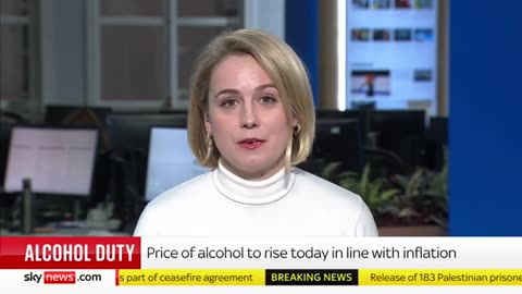 Price of alcohol to increase in line with inflation