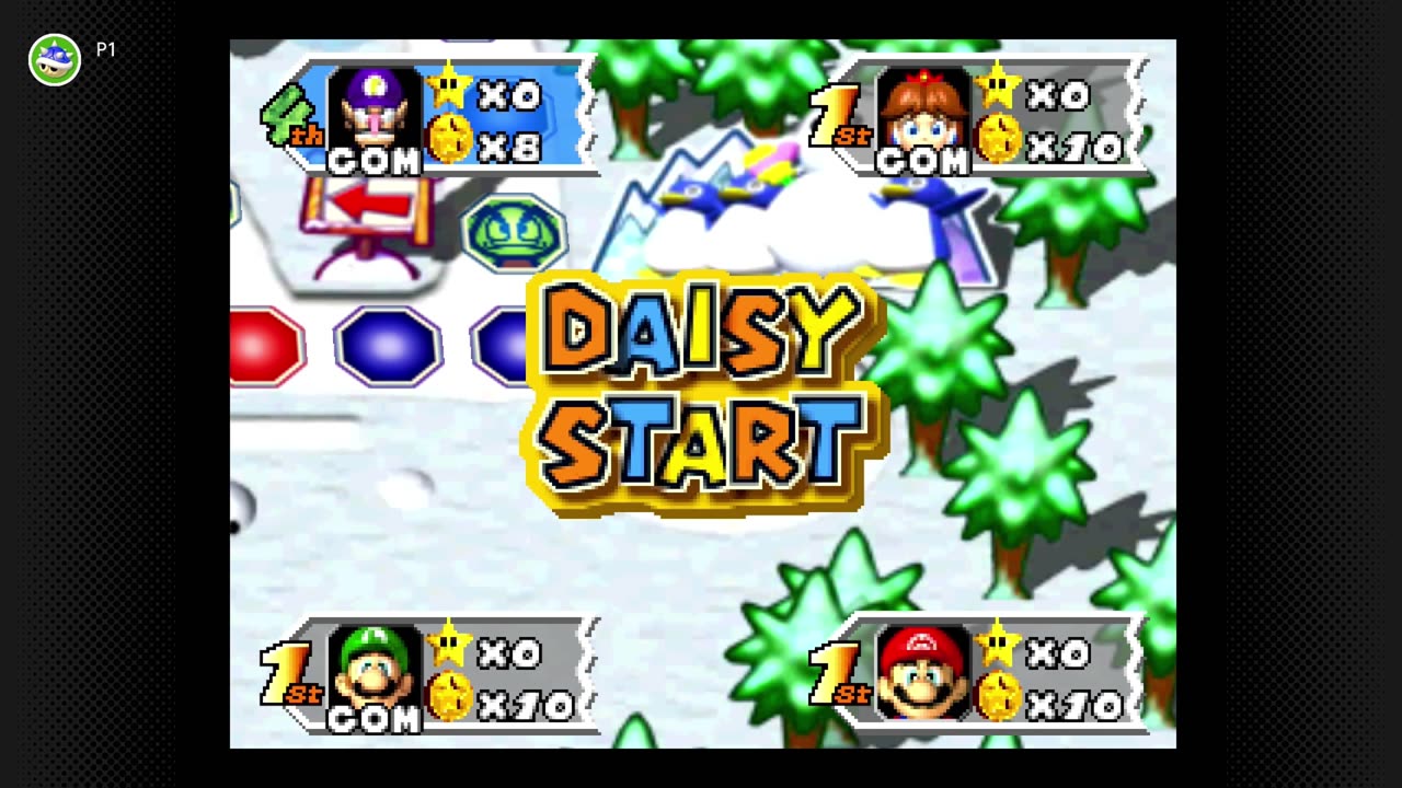 Mario Party 3 Chilly Waters Normal AI 35 Turn Game Part One.