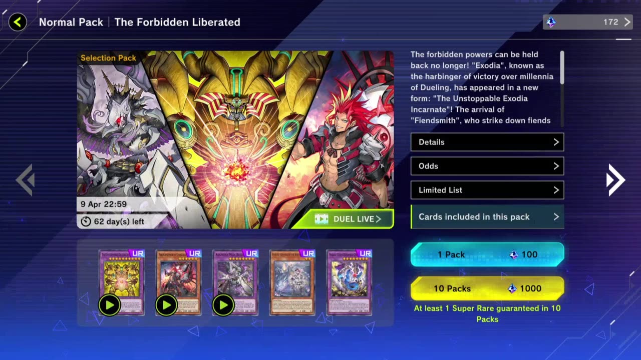 Pack opening Yugioh Masterduel, en busca de fiendsmith y exodia