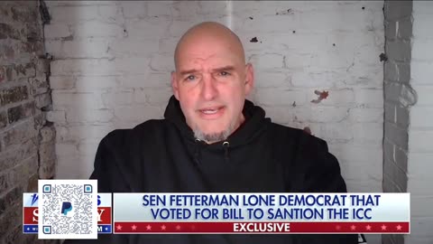 SEN FETTERMAN - I DON'T KNOW WHY DEMS DIDNT VOTE TO SANCTION ICC