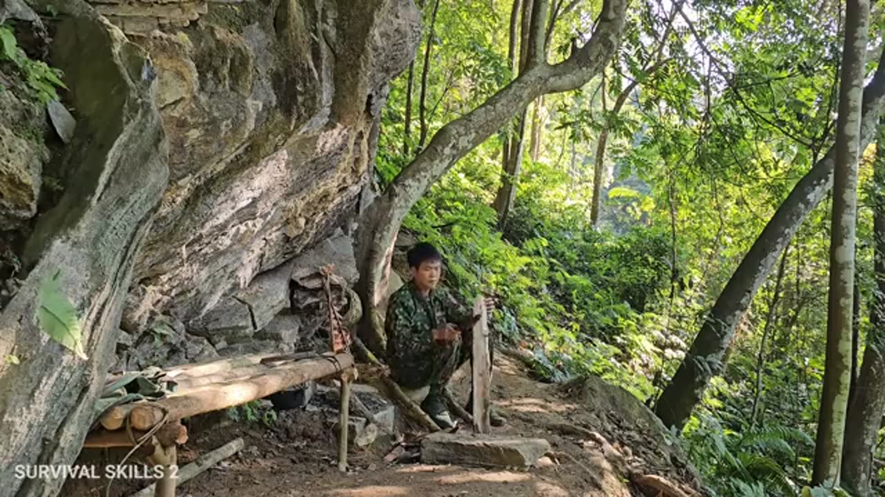 45 days of searching for food, setting traps, hunting, and confronting wild species