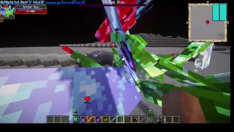 Minecraft mob Battle nuclear vs the soldier bug