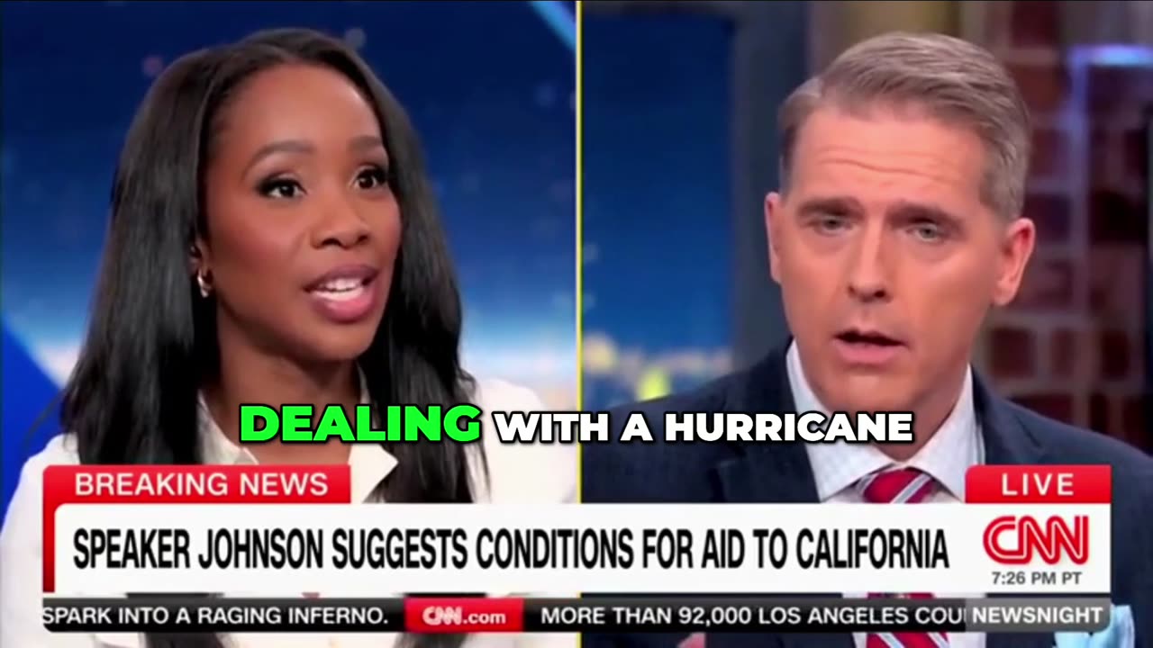 CNN Segment Goes Sideways Over 'Conditional' Wildfire Aid Comment