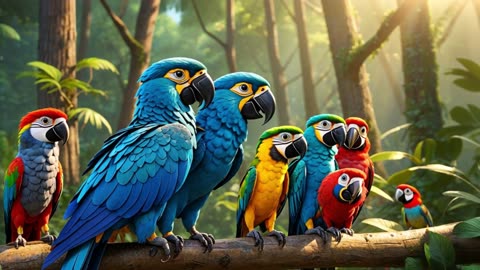 Macaws Are Happy – A Fun and Colorful Kids' Song! 🦜✨