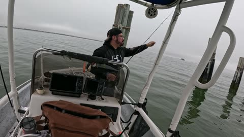 Winter Fishing for my DINNER from my Bay Boat! (Sheepshead Catch & Cook)