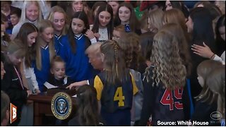 President Trump Signs EO Banning Men from Women’s Sports Surrounded by Little Girls (VIDEO)