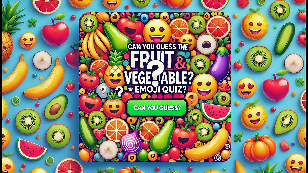 CAN YOU GUESS THE FRUIT AND AND VEGETABLES|QUIZ GAME