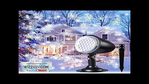 Waterproof LED Snowflake Projector Lights Outdoor Christmas Decorations for Xmas，Holiday Review