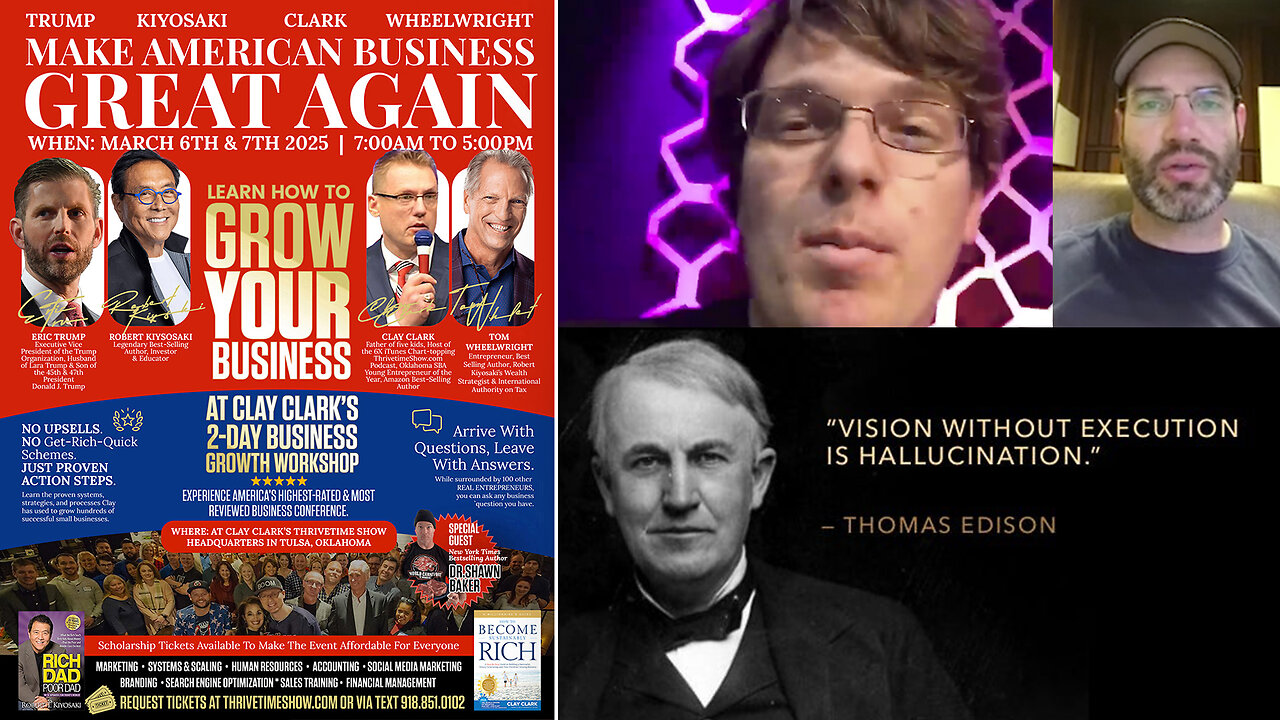 Don't Be SMART & BROKE | “Vision Without Execution Is Hallucination.” - Thomas Edison + Celebrating ModScenes.com, Peak Medical & GrillBlazer.com + Join Trump & Kiyosaki At Clay Clark's March 6-7 Business Conference!