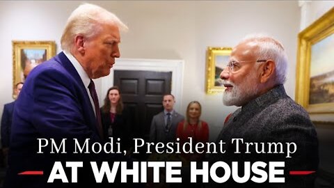 PM Modi, US President Trump during their meeting at the White House