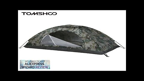 Tomshoo 1/2 Person Ultralight Camping Tent Single Layer Portable Hiking Tent Anti-UV Review